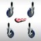 Service Caster 5 Inch SS Blue Polyurethane Swivel 1-1/8 Inch Expanding Stem Caster Brake, 2PK SCC-SSEX20S514-PPUBBLUE2-TLB-2-MTG43 - alternate 3